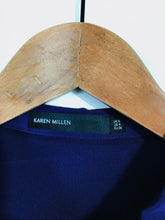 Load image into Gallery viewer, Karen Millen Women&#39;s Silk Lace Pleated Blouse | UK8 | Purple
