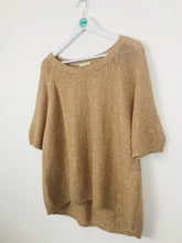 Load image into Gallery viewer, Whistles Womens Knit Sweater | UK12 | Beige Sequin
