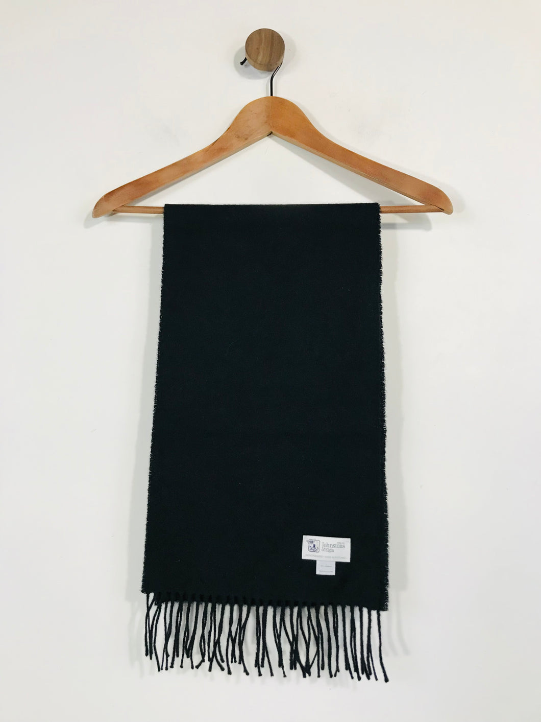 Johnstons of Elgin Women's Cashmere Scarf | One Size | Black