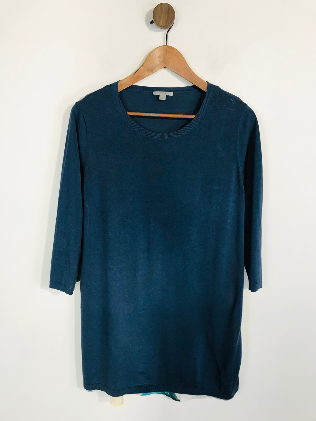 COS Women's Silk Knit Shift Dress | S UK8 | Blue