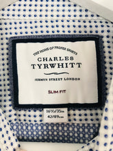 Load image into Gallery viewer, Charles Tyrwhitt Men’s Long Sleeve Check Shirt | L | Blue
