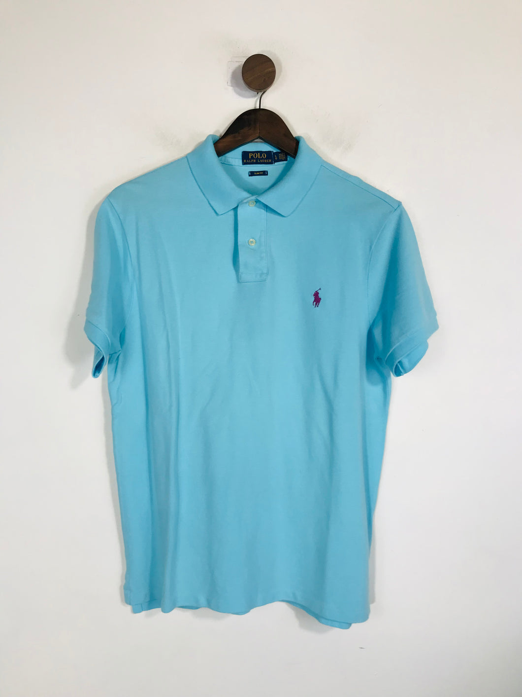 Ralph Lauren Women's Polo Shirt | L UK14 | Blue