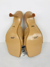 Load image into Gallery viewer, Zara Womens Leather Heel Sandal NWT | 39 UK6 | Beige
