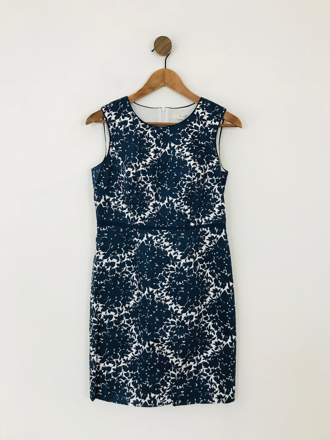 Boden Women's Floral Fitted Shift Dress | UK10 | Blue
