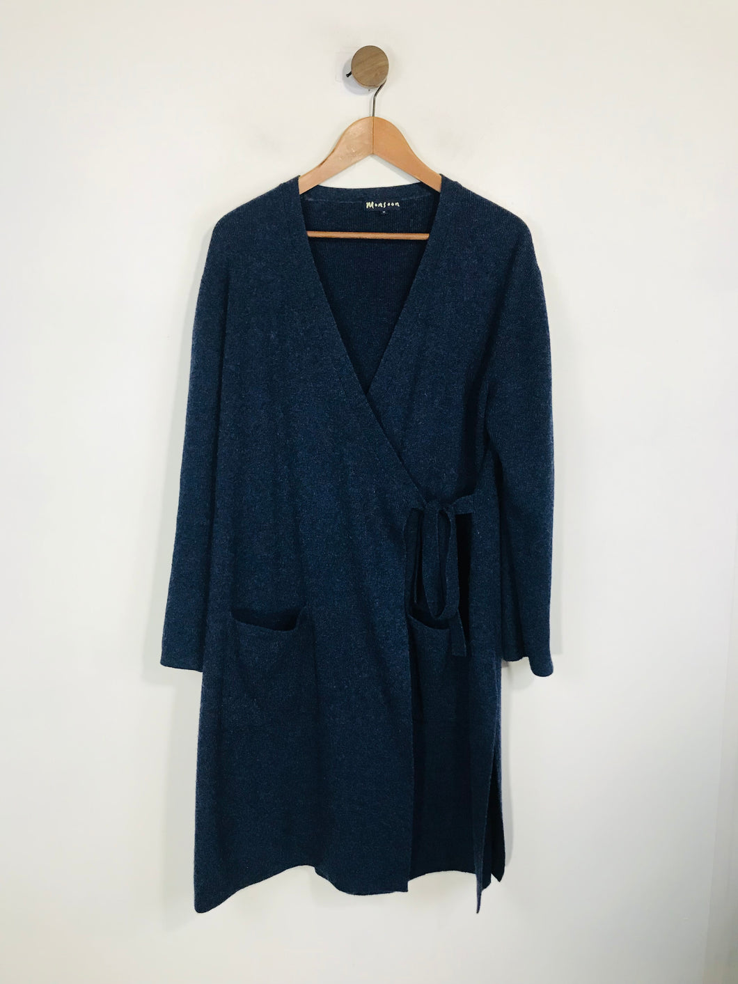 Monsoon Women's Knit Long Cardigan | M UK10-12 | Blue
