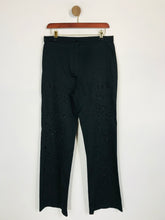 Load image into Gallery viewer, Joseph Ribkoff Women&#39;s Embroidered Smart Trousers | UK12 | Black
