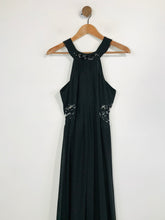 Load image into Gallery viewer, Pinko Women&#39;s Halter Neck Pleated Evening Dress | UK12 | Black
