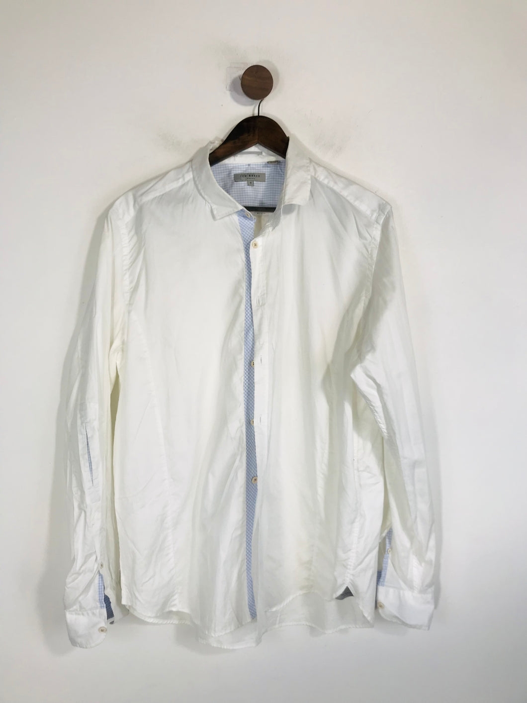 Ted Baker Men's Cotton Smart Button-Up Shirt | 6 | White