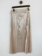 Load image into Gallery viewer, River Island Women&#39;s Pleated Midi Skirt NWT | UK16 | Beige
