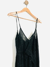 Load image into Gallery viewer, Ghost Women&#39;s Sequin Sheer Midi Dress | UK12 | Black
