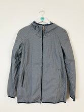 Load image into Gallery viewer, Peuterey Womens Gingham Raincoat Jacket Anorak | 42 UK14 | Navy

