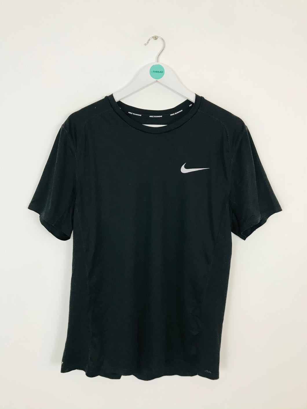 Nike Men’s Dri Fit Sports Running Top T-Shirt | L | Black