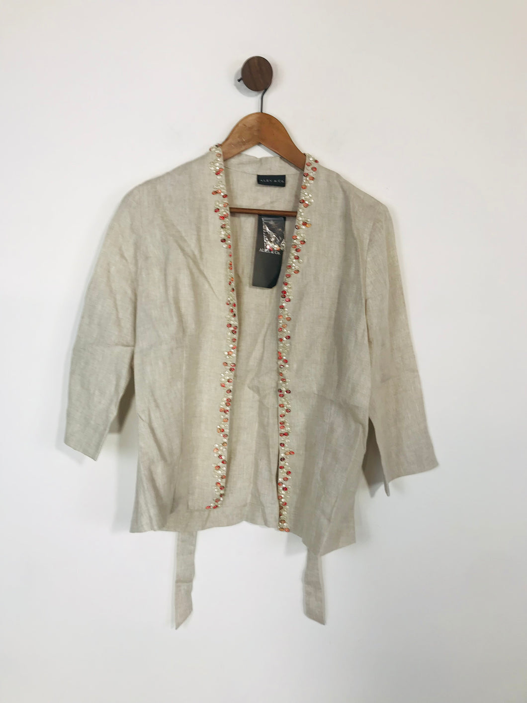 Alex & Co. Women's Linen Blazer Jacket NWT | UK10 | Beige