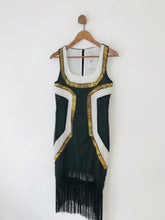 Load image into Gallery viewer, Rare London Women&#39;s Art Deco Panelled Shift Dress | UK10 | Black
