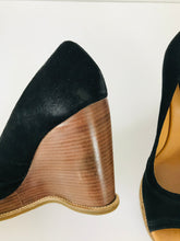 Load image into Gallery viewer, Michael Kors Women&#39;s Peep Toe Wedge Heels  | UK6 EU39 | Black
