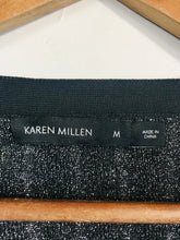 Load image into Gallery viewer, Karen Millen Women&#39;s Striped Sparkly Cardigan | M UK10-12 | Blue
