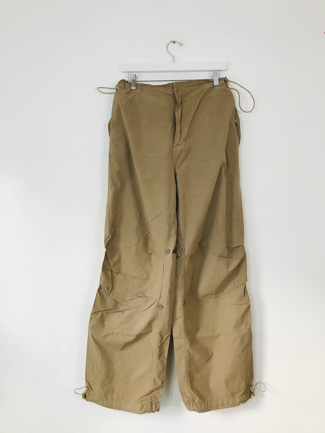 Maharishi Women’s Embroidered Cargo Trousers | XL UK18 | Brown
