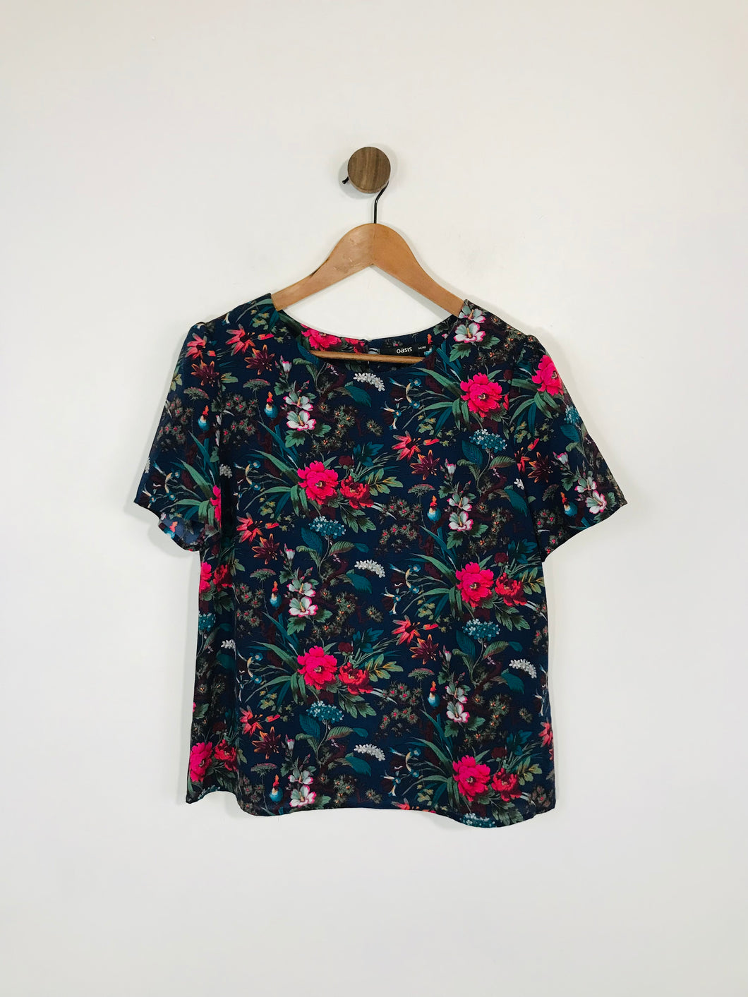 Oasis Women's Floral T-Shirt | UK14 | Multicoloured