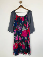 Load image into Gallery viewer, Monsoon Women&#39;s Silk Floral Shift Dress NWT | UK16 | Multicoloured
