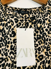 Load image into Gallery viewer, Zara Women&#39;s Leopard Print Bodysuit NWT | S UK8 | Brown
