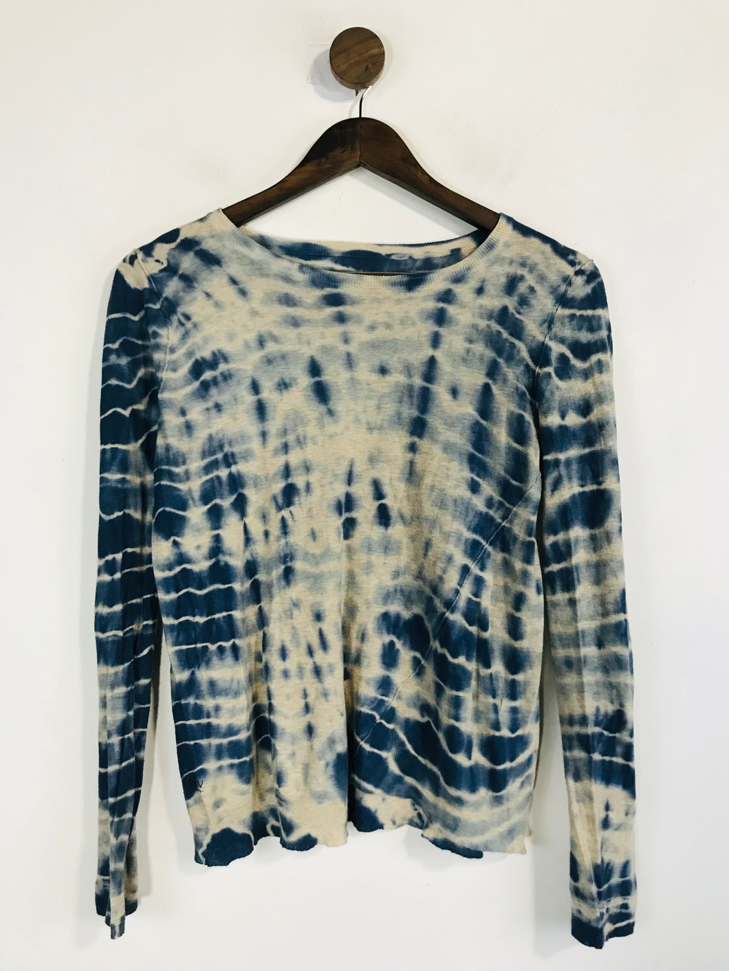 Zadig & Voltaire Women's Long Sleeve Tie Dye T-Shirt | XS UK6-8 | Blue
