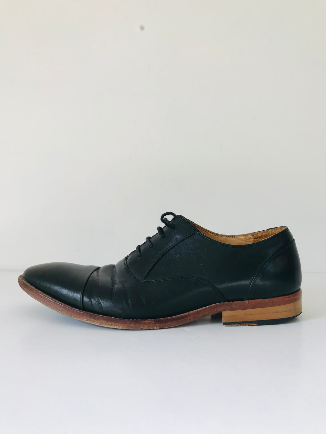 Jones Bootmaker Men’s Leather Oxford Shoes | UK7 41 | Black