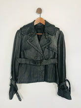 Load image into Gallery viewer, AllSaints Women&#39;s Leather Biker Jacket | UK8 | Black

