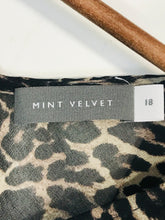 Load image into Gallery viewer, Mint Velvet Women&#39;s Leopard Print Bow Blouse | UK18 | Multicoloured
