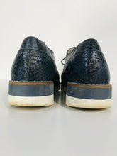 Load image into Gallery viewer, Boden Women&#39;s Snakeskin Platform Brogues Shoes | UK5 | Blue
