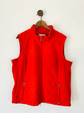 Load image into Gallery viewer, Artigiano Weekend Women’s Quilted Gilet Sleeveless Jacket | UK22 | Red
