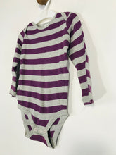 Load image into Gallery viewer, Baby Boden Women&#39;s Striped Babygrow Playsuit | 18-24 Months | Purple
