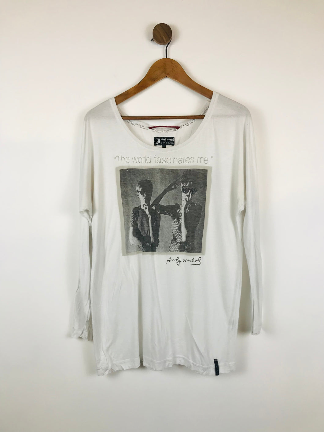 Andy Warhol by Pepe Jeans London Women's Graphic T-Shirt  | M | White
