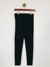 Load image into Gallery viewer, Zara Women&#39;s Ribbed Elasticated Leggings  | S UK8 | Black
