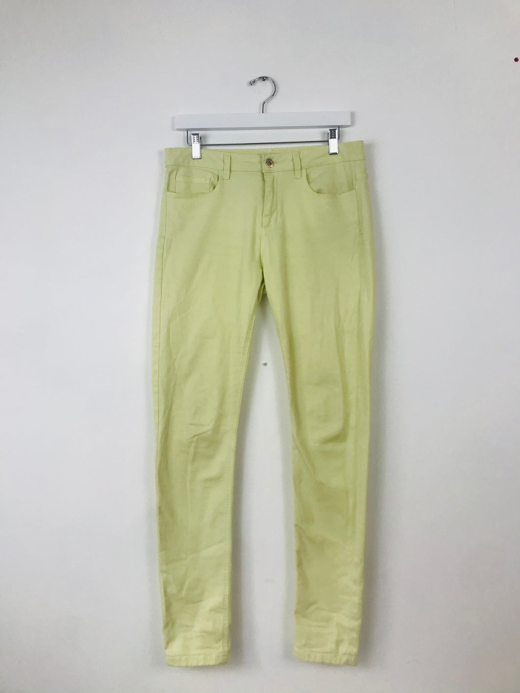 Reiss Womens Smith Skinny Jeans | UK12 W32 L32 | Pale Yellow