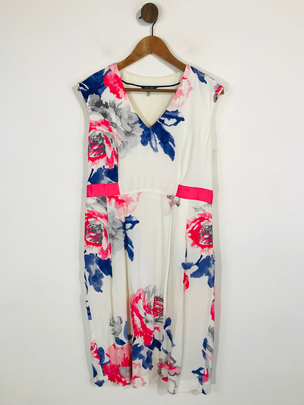 Joules Women's Floral Sheath Dress | UK12 | White