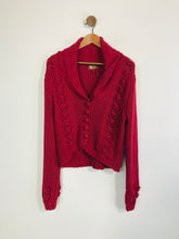 Load image into Gallery viewer, Jocavi Women&#39;s Crochet Cardigan | UK14 | Red
