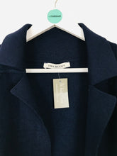 Load image into Gallery viewer, Ema Blue’s Women’s Long Knit Open Cardigan Coat NWT | M/L | Navy Blue
