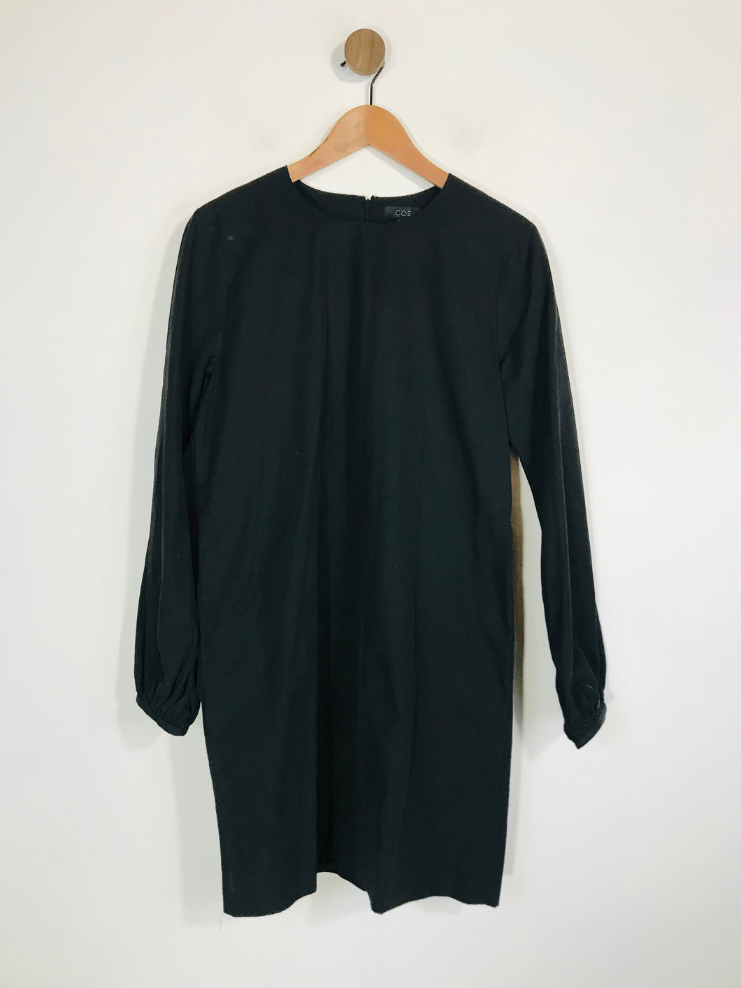 COS Women's Cotton Smart Shift Dress | 42 UK14-16 | Black