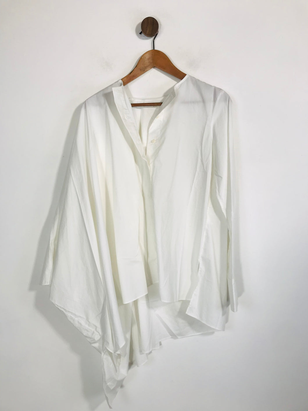 Cos Women's Asymmetrical Button-Up Shirt | 34 | White
