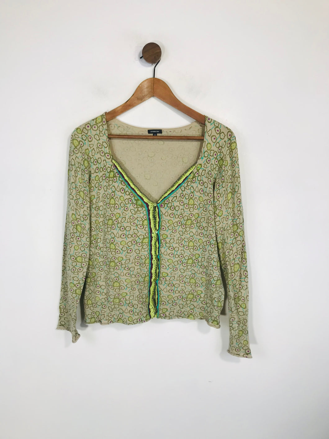 Caroline Biss Women's Floral Crochet Cardigan | EU40 UK12 | Multicoloured