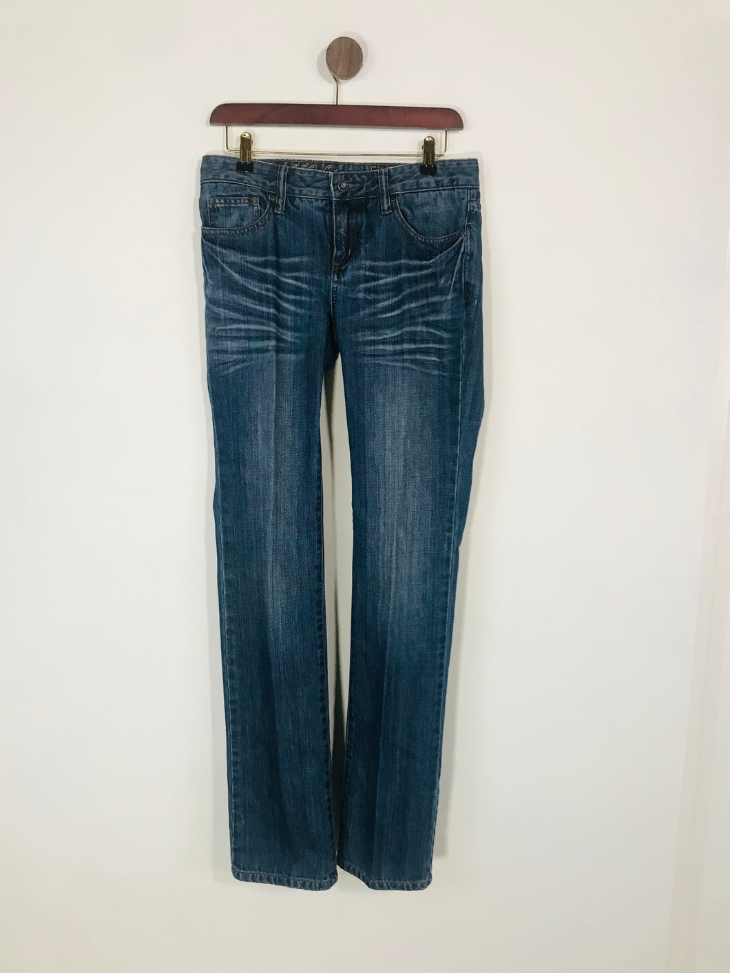 Crew Clothing Women's Washed Straight Jeans | UK8 | Blue