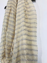 Load image into Gallery viewer, Traits Women&#39;s Silk Striped Scarf | OS | Beige
