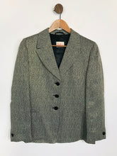 Load image into Gallery viewer, Betty Barclay Women&#39;s Leopard Print Boho Suit Jacket | UK12 | Black
