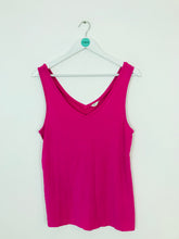 Load image into Gallery viewer, Hush Women’s V-Neck Bamboo Tank Top | M | Hot Pink
