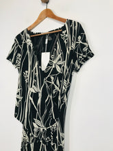 Load image into Gallery viewer, Artigiano Women&#39;s Floral Midi A-Line Dress NWT | UK10 | Black
