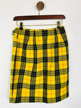 Load image into Gallery viewer, Episode Women&#39;s Wool Tartan Pencil Skirt  | UK8 | Yellow
