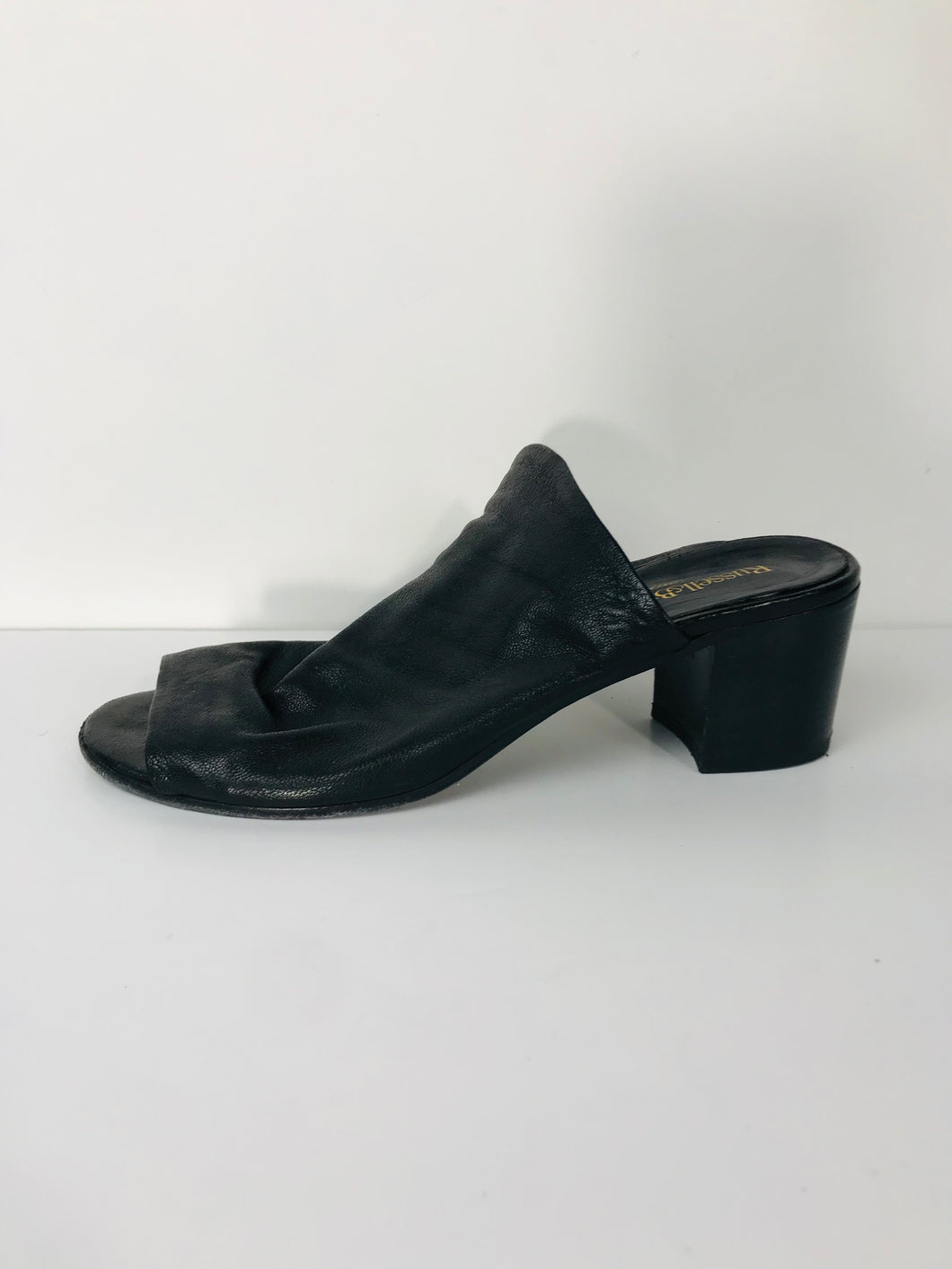 Russell & Bromley Women's Leather Mules Heels | EU40 UK7 | Black