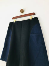Load image into Gallery viewer, Boden Women&#39;s Colour Block Wool Blend A-Line Skirt | UK14 | Black
