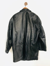 Load image into Gallery viewer, Seahop Company Men&#39;s Leather Vintage Military Jacket | L | Black
