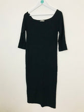 Load image into Gallery viewer, Hush Women’s BodyCon Knit Midi Dress | UK 12 | Black
